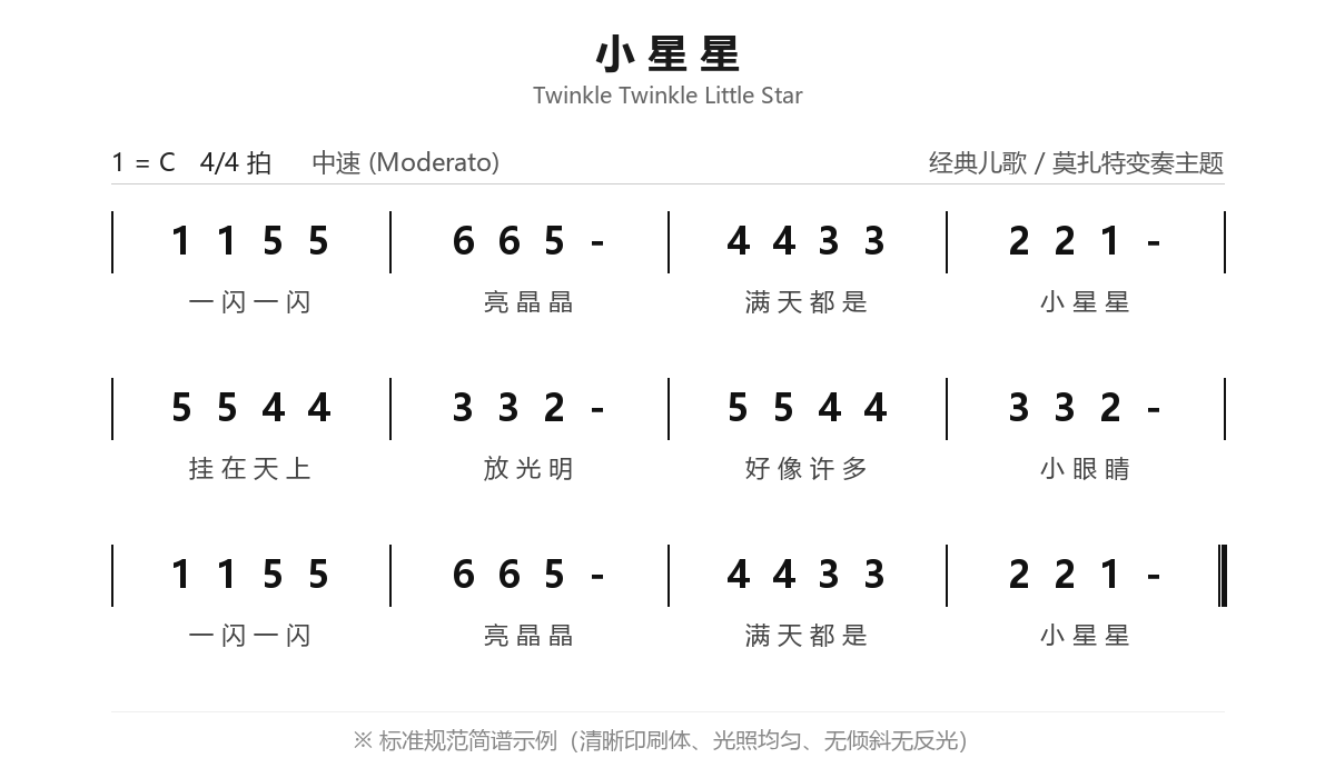 简谱样例预览